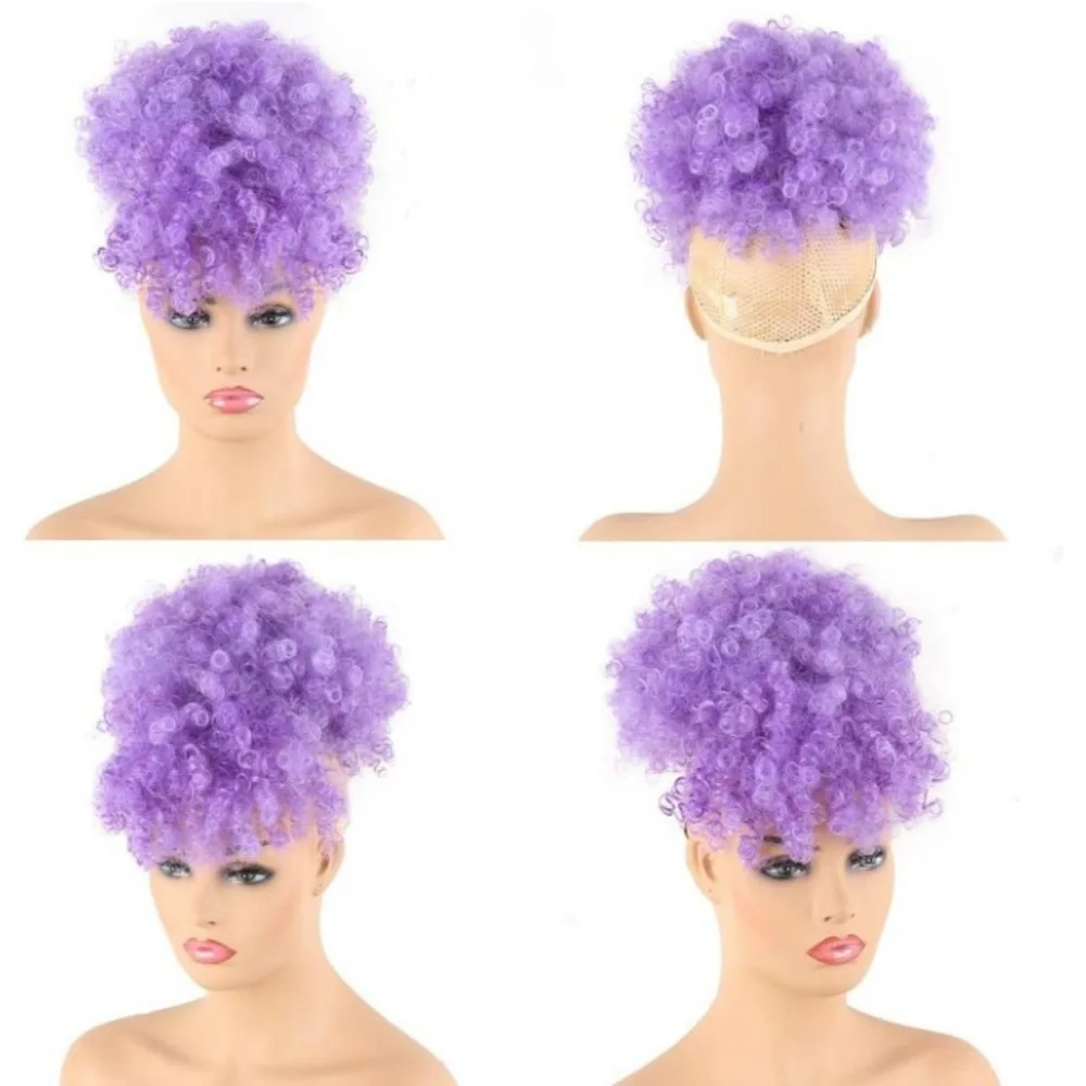 Blooming Hair Drawstring Ponytail With Bang